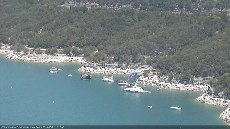 Lake Travis webcam, May 27, 2018 11:25 AM CT