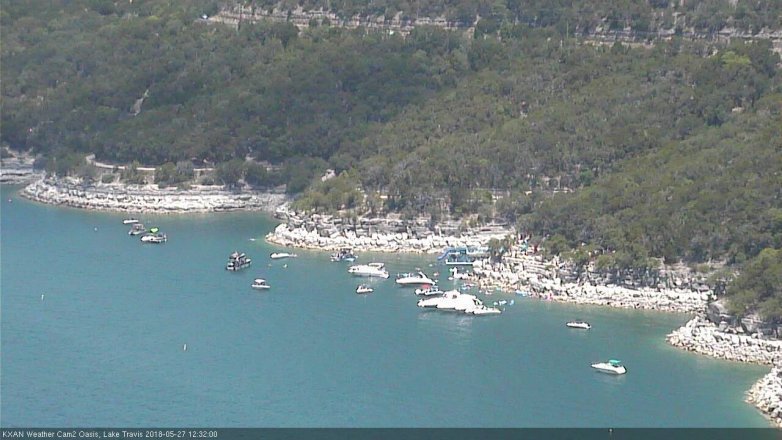 Lake Travis webcam, May 27, 2018 11:35 AM CT