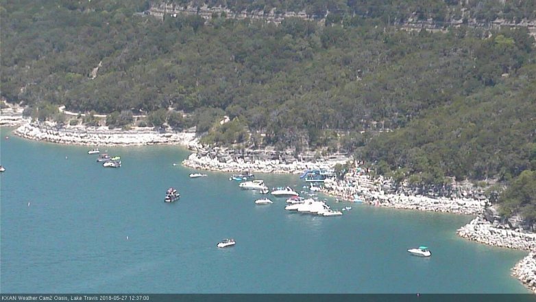 Lake Travis webcam, May 27, 2018 11:40 AM CT