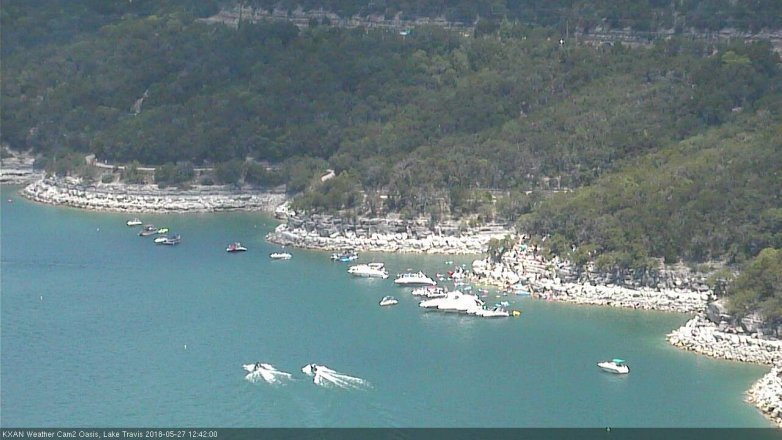 Lake Travis webcam, May 27, 2018 11:45 AM CT