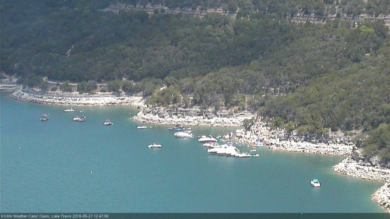 Lake Travis webcam, May 27, 2018 11:50 AM CT