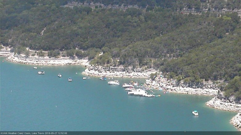 Lake Travis webcam, May 27, 2018 11:55 AM CT