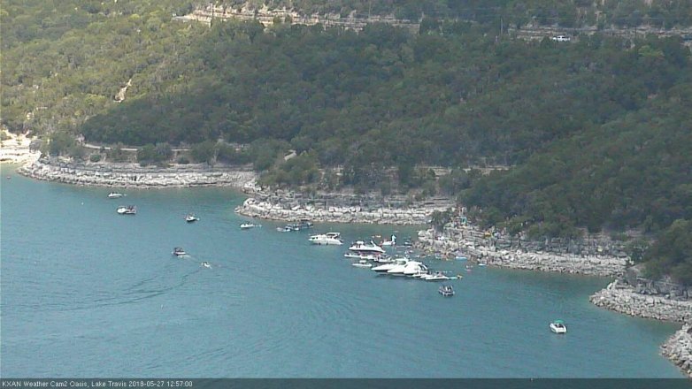 Lake Travis webcam, May 27, 2018 12:00 PM CT