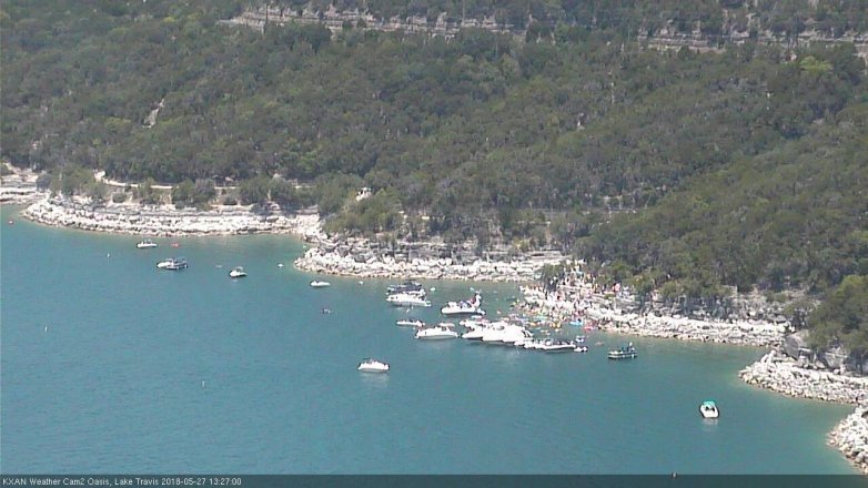 Lake Travis webcam, May 27, 2018 12:30 PM CT