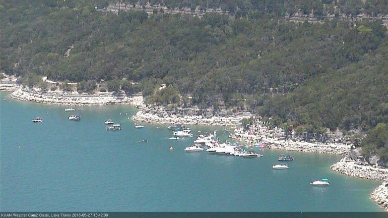 Lake Travis webcam, May 27, 2018 12:45 PM CT