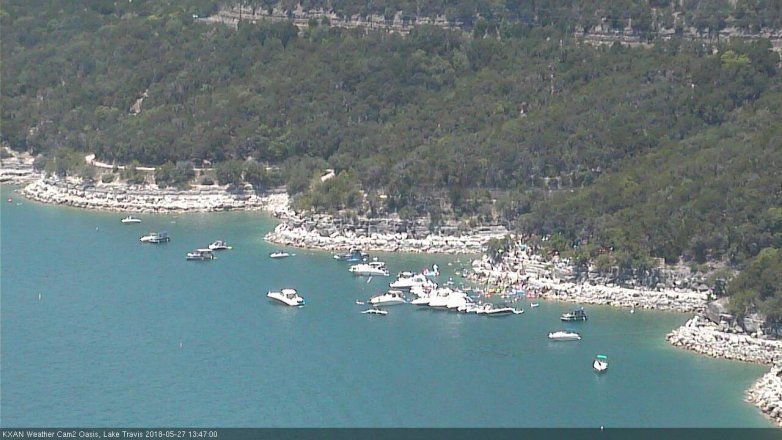 Lake Travis webcam, May 27, 2018 12:50 PM CT