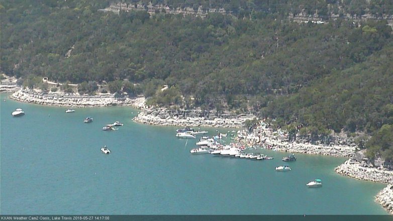 Lake Travis webcam, May 27, 2018 1:20 PM CT