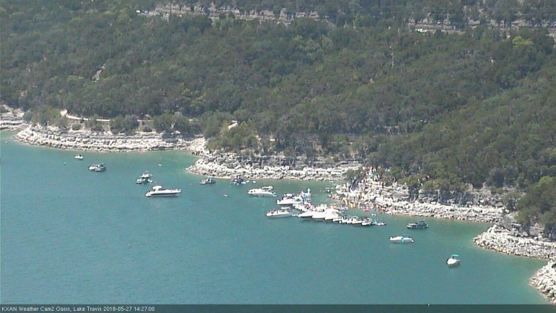 Lake Travis webcam, May 27, 2018 1:30 PM CT
