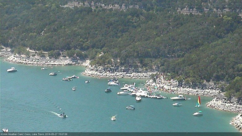 Lake Travis webcam, May 27, 2018 2:10 PM CT