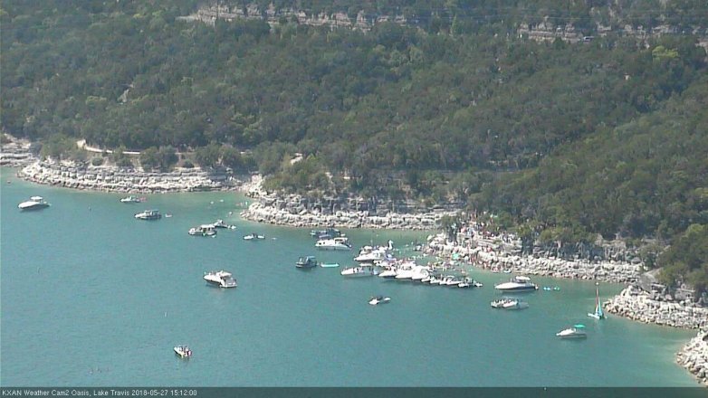 Lake Travis webcam, May 27, 2018 2:15 PM CT