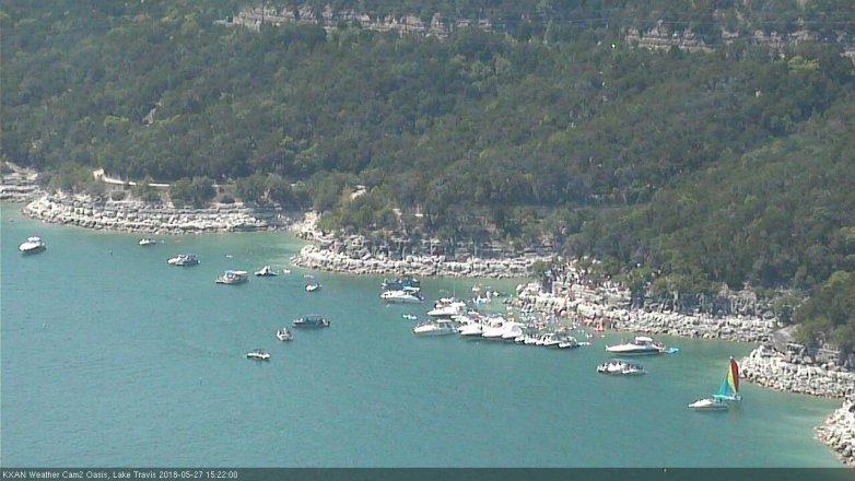 Lake Travis webcam, May 27, 2018 2:25 PM CT