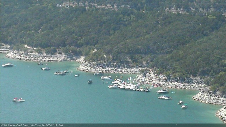 Lake Travis webcam, May 27, 2018 2:30 PM CT