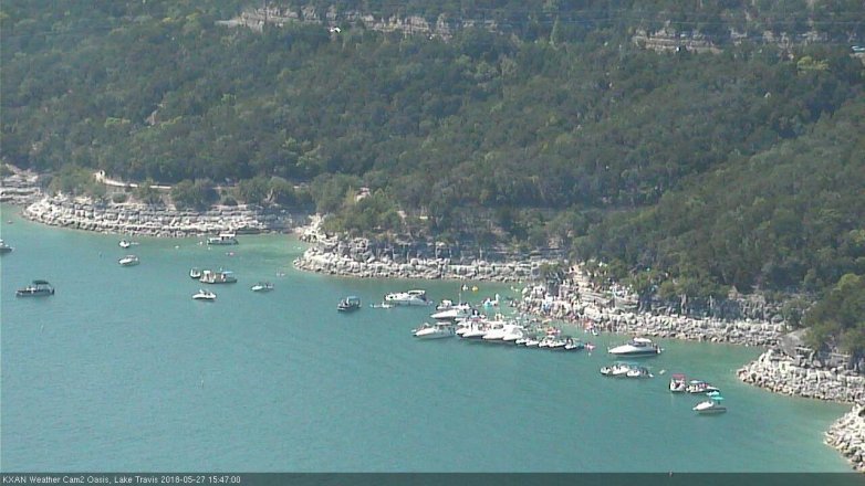 Lake Travis webcam, May 27, 2018 2:50 PM CT