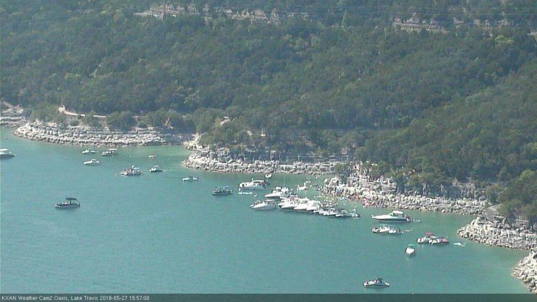 Lake Travis webcam, May 27, 2018 3:00 PM CT