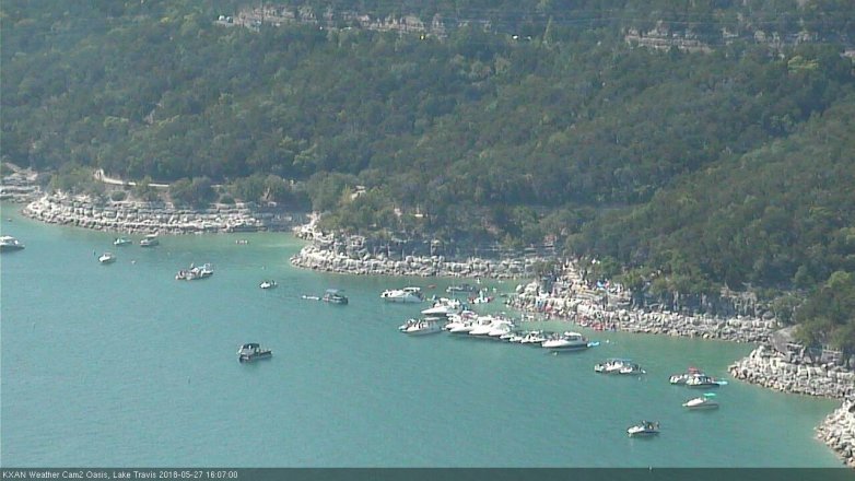 Lake Travis webcam, May 27, 2018 3:10 PM CT