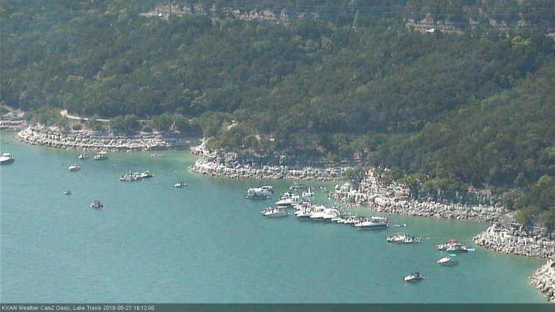 Lake Travis webcam, May 27, 2018 3:15 PM CT