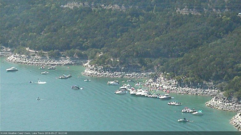 Lake Travis webcam, May 27, 2018 3:25 PM CT