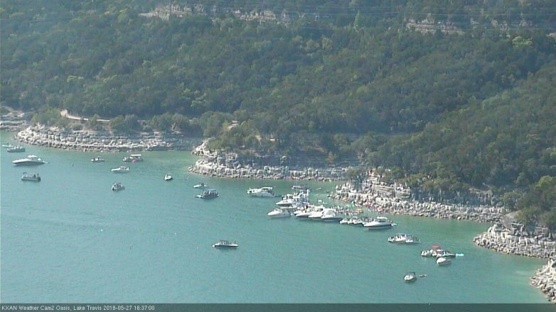 Lake Travis webcam, May 27, 2018 3:40 PM CT