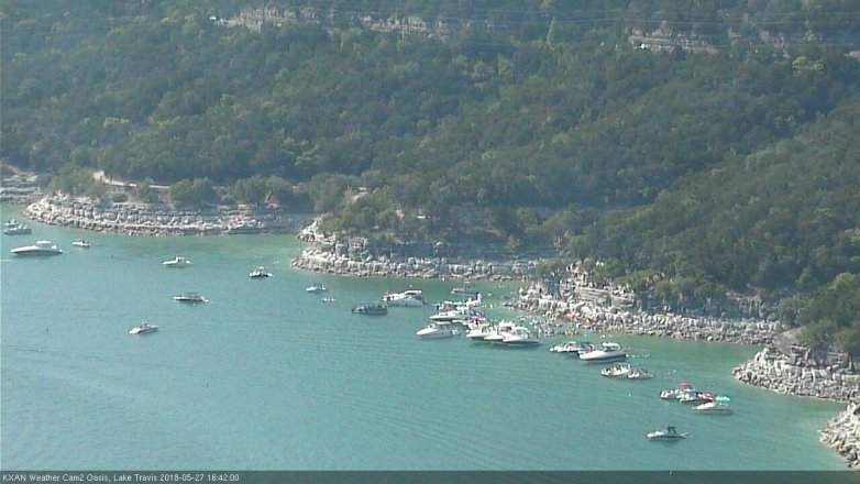 Lake Travis webcam, May 27, 2018 3:45 PM CT