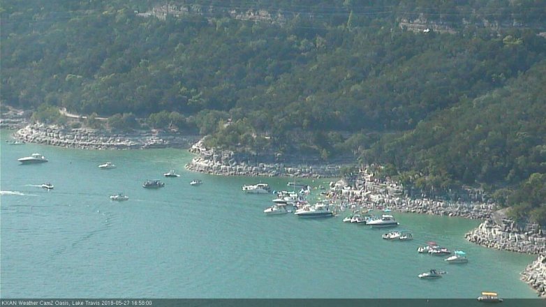Lake Travis webcam, May 27, 2018 4:00 PM CT