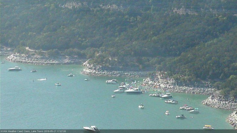 Lake Travis webcam, May 27, 2018 4:10 PM CT