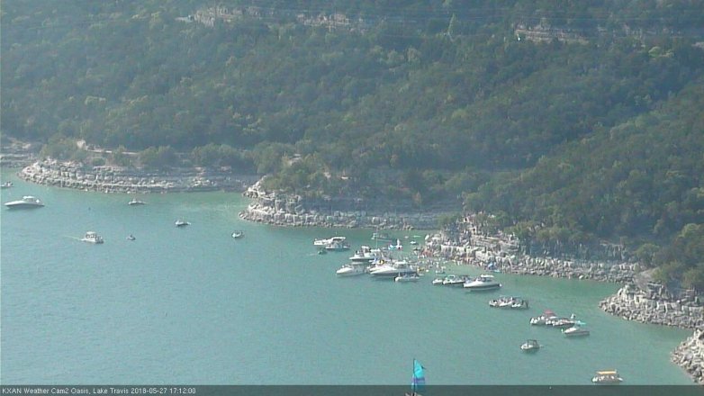 Lake Travis webcam, May 27, 2018 4:15 PM CT