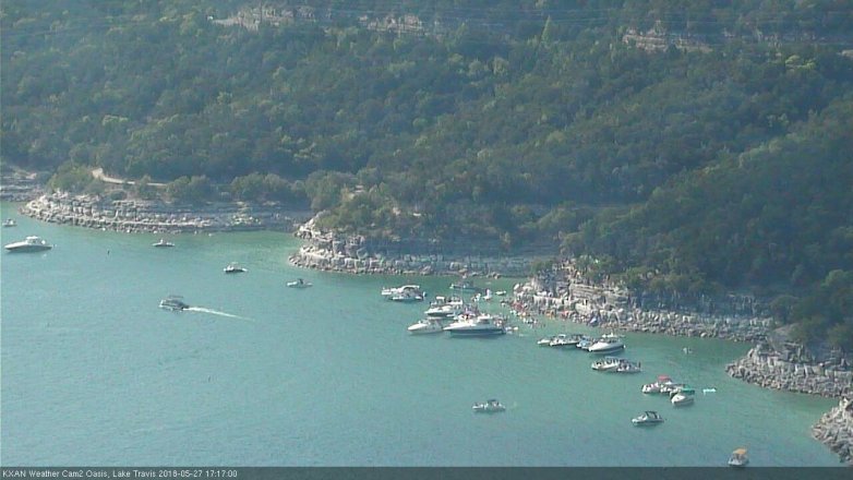 Lake Travis webcam, May 27, 2018 4:20 PM CT