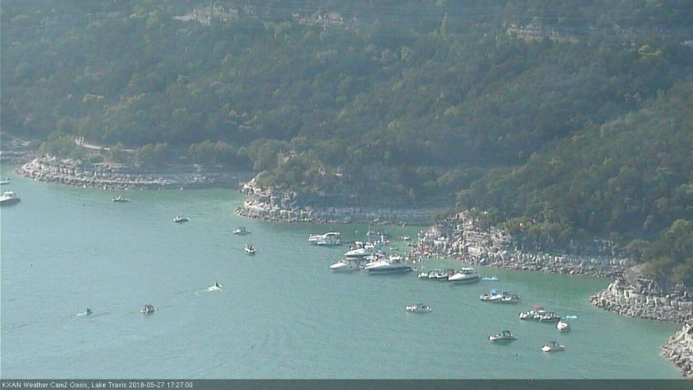 Lake Travis webcam, May 27, 2018 4:30 PM CT