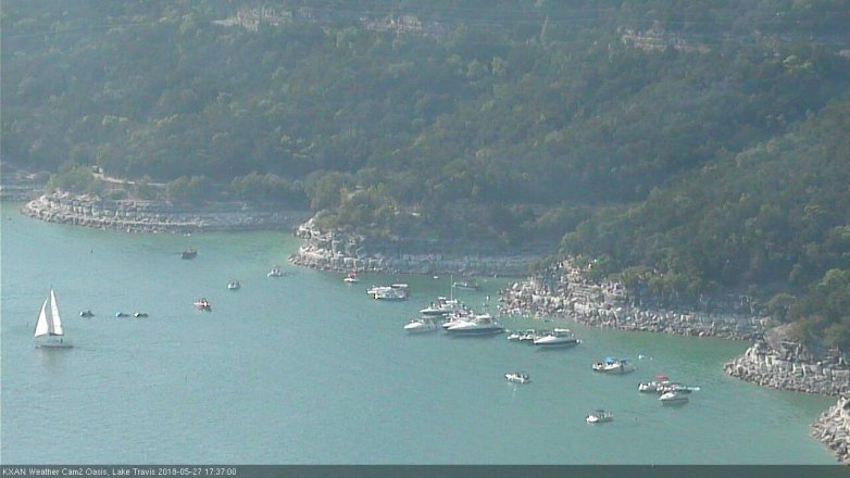 Lake Travis webcam, May 27, 2018 4:40 PM CT