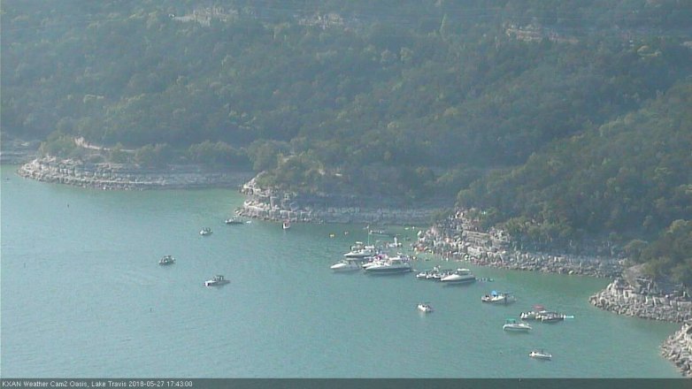 Lake Travis webcam, May 27, 2018 4:45 PM CT