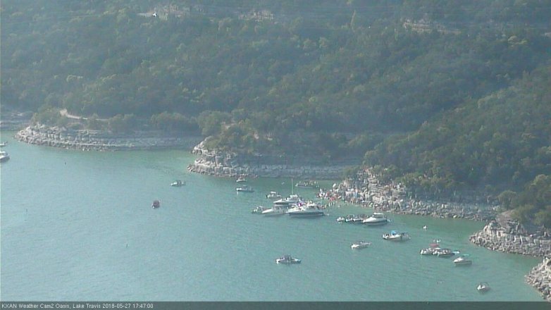 Lake Travis webcam, May 27, 2018 4:50 PM CT