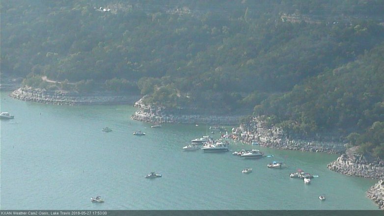 Lake Travis webcam, May 27, 2018 4:55 PM CT