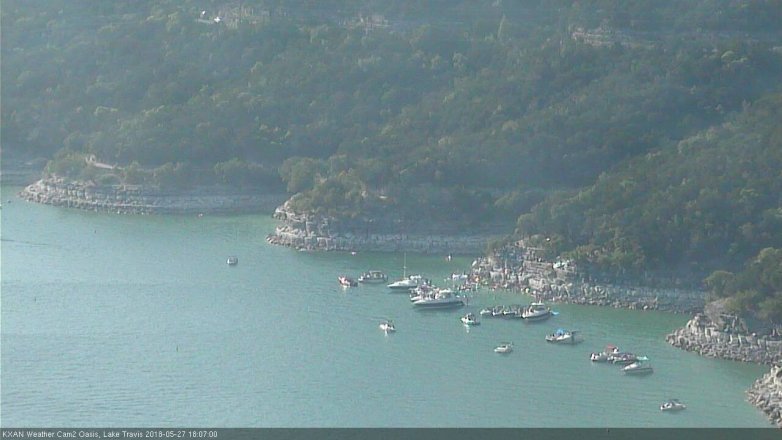 Lake Travis webcam, May 27, 2018 5:10 PM CT