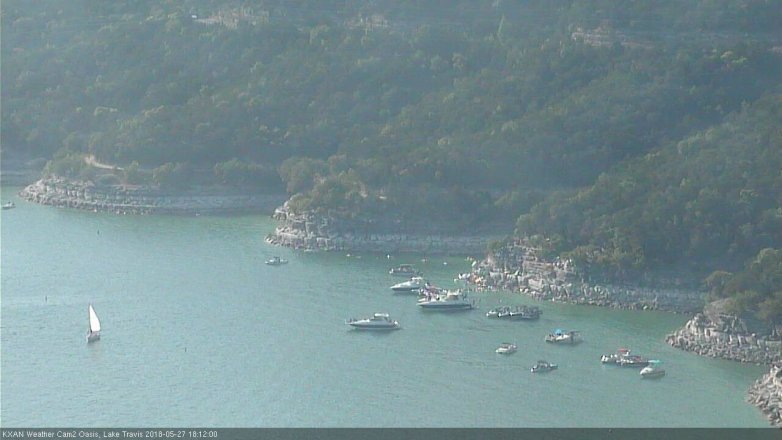 Lake Travis webcam, May 27, 2018 5:15 PM CT