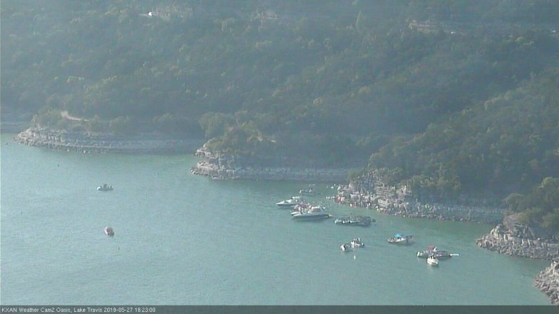 Lake Travis webcam, May 27, 2018 5:25 PM CT