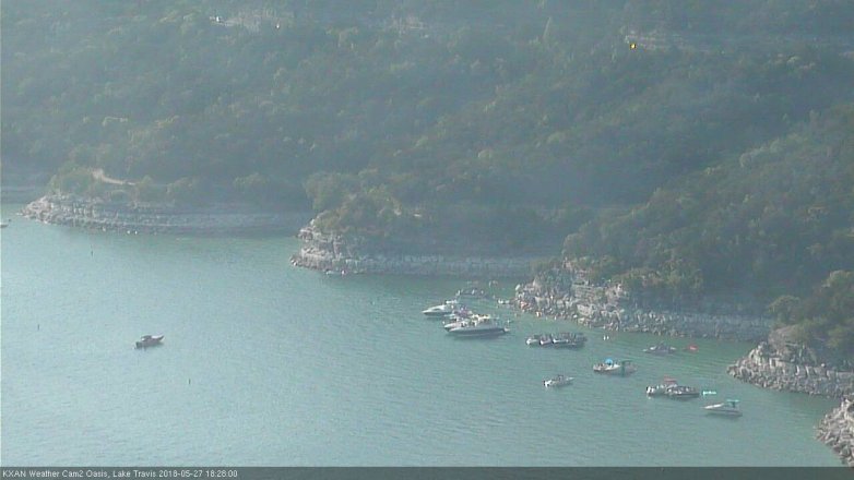 Lake Travis webcam, May 27, 2018 5:30 PM CT