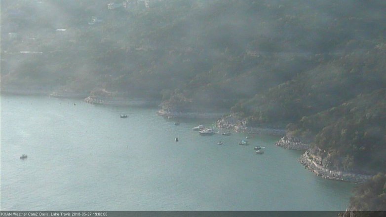 Lake Travis webcam, May 27, 2018 6:05 PM CT