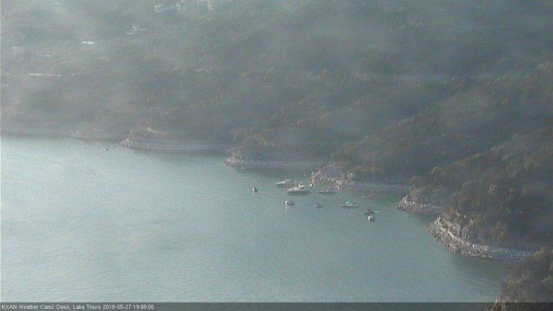 Lake Travis webcam, May 27, 2018 6:10 PM CT