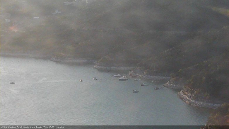 Lake Travis webcam, May 27, 2018 6:45 PM CT