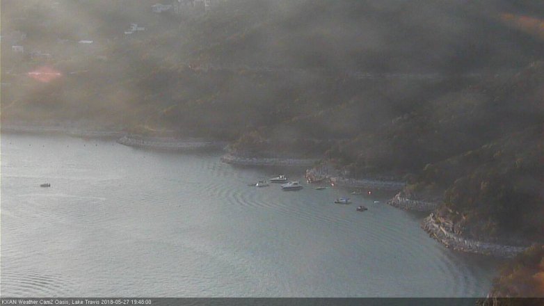 Lake Travis webcam, May 27, 2018 6:50 PM CT