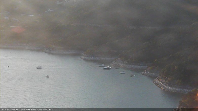 Lake Travis webcam, May 27, 2018 6:55 PM CT