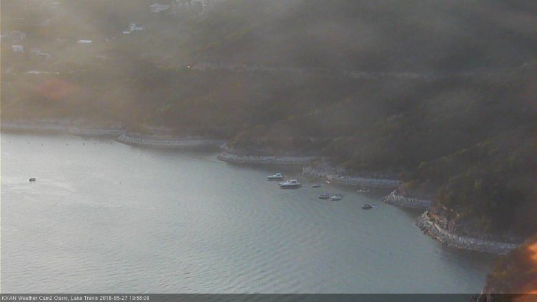 Lake Travis webcam, May 27, 2018 7:00 PM CT