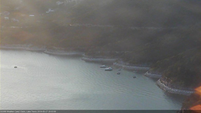 Lake Travis webcam, May 27, 2018 7:05 PM CT
