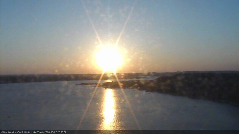 Lake Travis webcam, May 27, 2018 7:10 PM CT