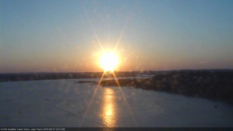 Lake Travis webcam, May 27, 2018 7:15 PM CT