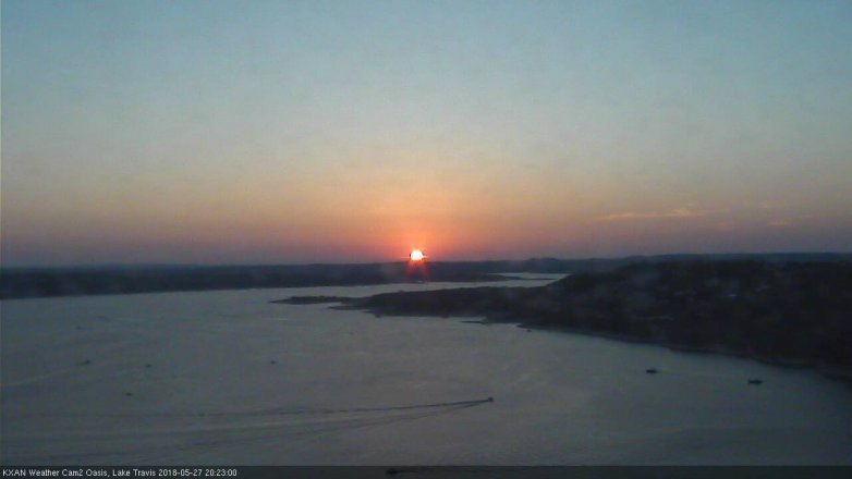 Lake Travis webcam, May 27, 2018 7:25 PM CT