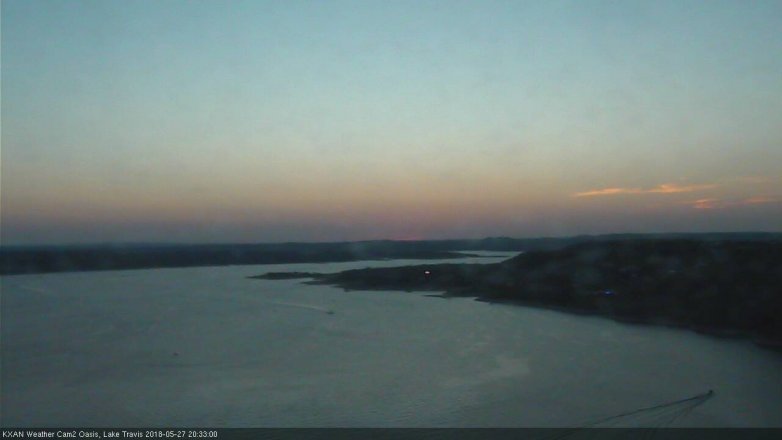 Lake Travis webcam, May 27, 2018 7:35 PM CT