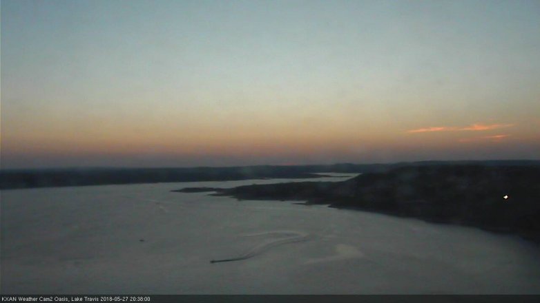 Lake Travis webcam, May 27, 2018 7:40 PM CT