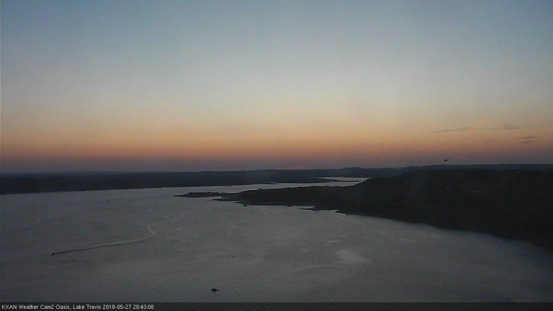 Lake Travis webcam, May 27, 2018 7:45 PM CT