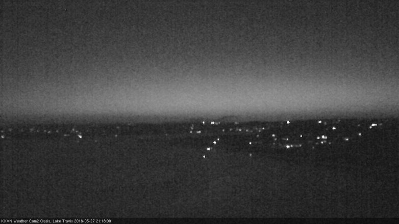 Lake Travis webcam, May 27, 2018 8:20 PM CT